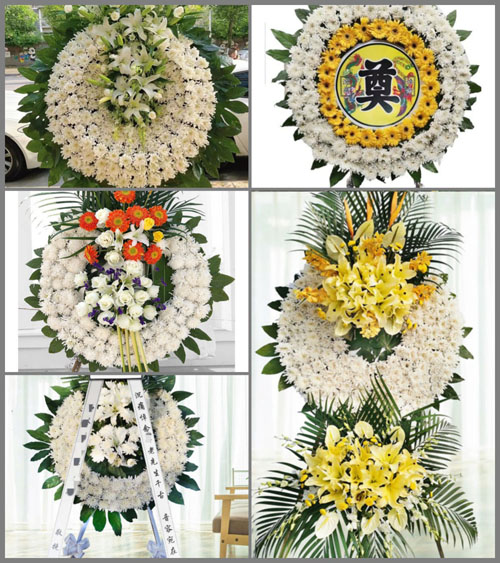 云南昆明官渡区大板桥街道花圈速递